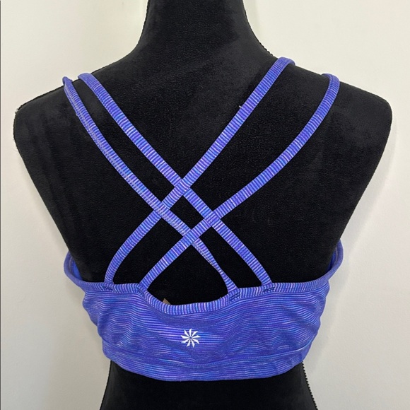 Athleta Women's Blue Strappy Sports Bra Workout Bra Size XL - Picture 12 of 12